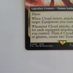 Cloud, Ex-SOLDIER (0168 - Extended Art) NM Non-foil Mythic never played FF - Image 4
