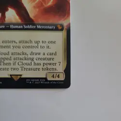 Cloud, Ex-SOLDIER (0168 - Extended Art) NM Non-foil Mythic never played FF - Image 5