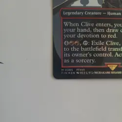 MTG Clive, Ifrit's Dominant/Ifrit, Warden Of Inferno 0385 Final Fantasy Foil, NM - Image 5