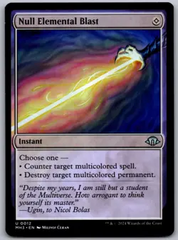 Null Elemental Blast 12 UC Modern Horizons 3 Magic: The Gathering NM - Image 1