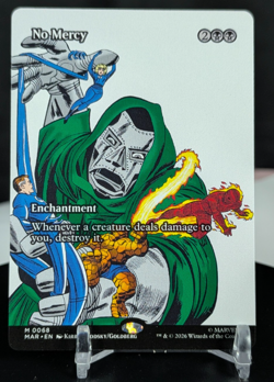 MTG No Mercy BORDERLESS NON-FOIL NM Marvel MAR #68 Mythic - Image 1