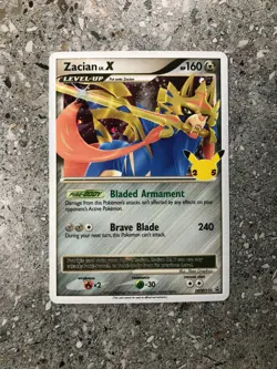 Pokemon TCG Cards Zacian Lv.X SWSH135 Black Star Promo Holo MINT - Image 1