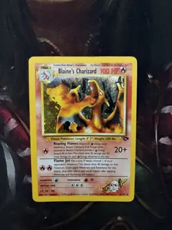Blaine’s Charizard 2/132 Holo Rare Gym Challenge Pokemon WOTC LP/MP - Image 1