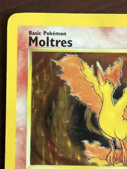 Moltres 12/62 Fossil Set Rare Holo Vintage Pokemon TCG Card HP - Image 2