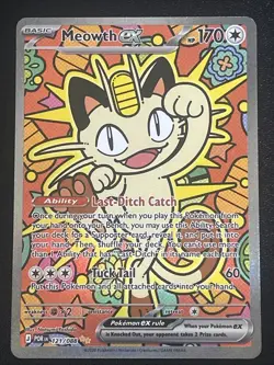 Pokemon TCG Meowth Ex Special Illustration Rare - 121/088 -POR - English - NM - Image 1