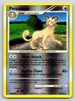 Persian 68/146 Uncommon Legends Awakened Pokemon Reverse Holo Moderately Played - Image 1