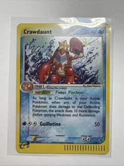 Crawdaunt 3/97 Dragon Set Reverse Holo Rare LP Pokemon TCG card - Image 1