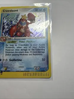 Crawdaunt 3/97 Dragon Set Reverse Holo Rare LP Pokemon TCG card - Image 4
