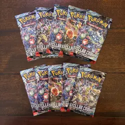 Pokemon Stellar Crown Booster Pack - 10 Cards / Pack - Lot of 10 Packs- SEALED - Image 1