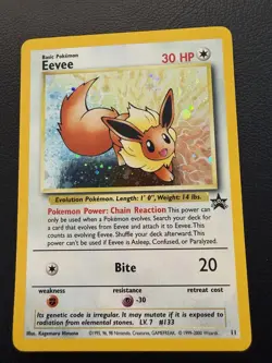 Pokemon lp black star promo Eevee Holo 11/53 Wotc English - Image 1
