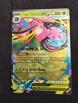 Pokemon Mega Venusaur ex Me01: Mega Evolution Holo Full Art 003/132 Eng HP380 - Image 1