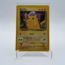 PIKACHU 1999 "BASE SET UNLIMITED" Pokemon TCG #58/102 VINTAGE ORIGINAL - Image 3