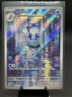 Poliwhirl Pokemon TCG Scarlet & Violet Illustration Rare Card 176/165 - Image 1