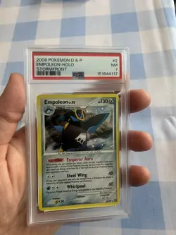 Pokemon TCG - Empoleon 2/100 Stormfront Holo PSA 7 - Image 1