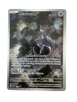 Pokemon TCG Mewtwo 052 Scarlet & Violet 151 Black Star Promo - Image 1