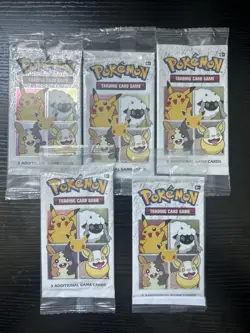 Lot Of 5 General Mills Pokemon 25th Anniversary Cereal Packs SEALED) - Image 1