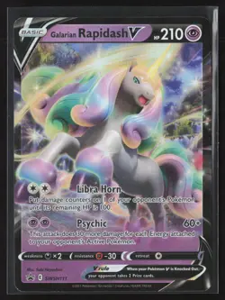 Galarian Rapidash V SWSH111 Holo Promo Sword & Shield Promo Pokemon LP - Image 1