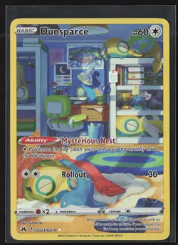 Dunsparce GG23/GG70 Holo Crown Zenith Galarian Gallery Pokemon LP - Image 1
