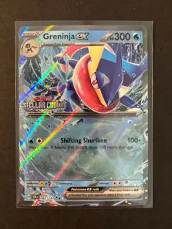Pokemon Greninja ex 041/142 Stellar Crown Double Rare Stamped Promo NM - Image 1