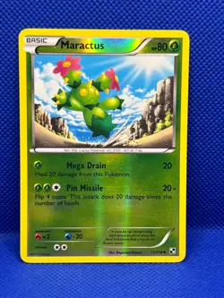 Pokemon Tcg Maractus 11/114 Black and White Reverse Holo - Image 1