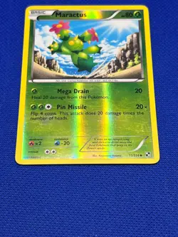 Pokemon Tcg Maractus 11/114 Black and White Reverse Holo - Image 2