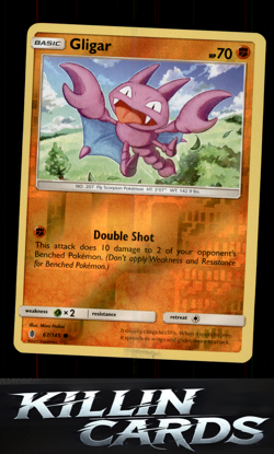 Reverse Holofoil Gligar 67/145 Pokemon Common SM - Guardians Rising Card NM - Image 1