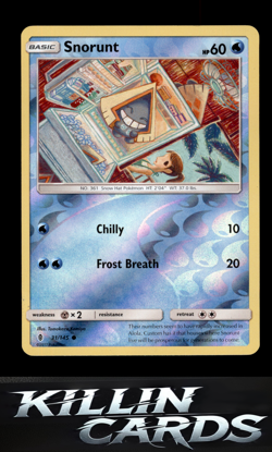 Reverse Holofoil Snorunt 31/145 Pokemon Common SM - Guardians Rising Card NM - Image 1