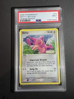 Pokemon Skitty Reverse Holo 64/92 Legend Maker PSA 9 POP 62, 17 Higher - Image 1
