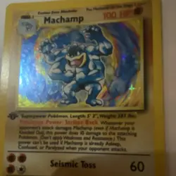 Pokemon TCG Machamp 8/102 Deck Exclusives 1st Edition Holo Rare HP 100 - Image 3
