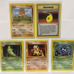 Pokemon Cards German First Edition Base Set 5 Card Lot - Image 1