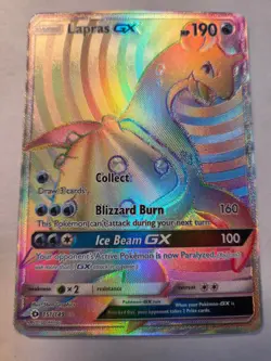 Lapras GX (Secret) 151/149 Holo Secret Rare SM Base Set Pokemon Holo Near Mint - Image 1