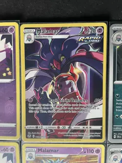 Malamar Full Art Trainer (+3 Common)+Inkay (x2/1 RevHOLO) 6-card Pokemon lot-PWE - Image 2
