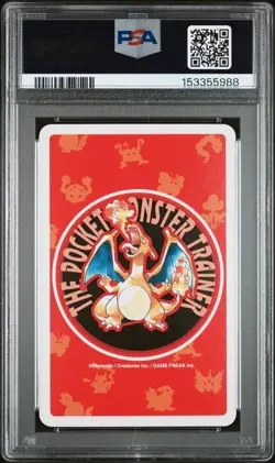 PSA 10 MOLTRES 4 OF CLUBS 1996 POKEMON POKER PLAYING CARDS RED CHARIZARD - Image 2
