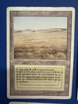 LOT OF 4 Magic the Gathering Savannah Dual Land - Image 2