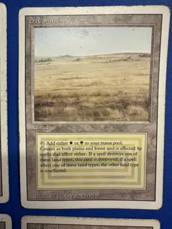 LOT OF 4 Magic the Gathering Savannah Dual Land - Image 3