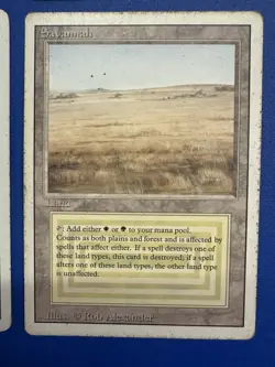 LOT OF 4 Magic the Gathering Savannah Dual Land - Image 5