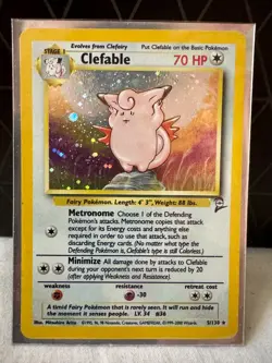 Pokemon Clefable - BASE SET 2 HOLO RARE - 5/130 - Image 1