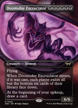 Doomsday Excruciator Borderless Foil - Duskmourn: House Of Horror MTG-NM - Image 1
