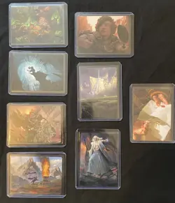 Magic the Gathering Lord of the Rings Art Series Lot Of 18 W/ 2 Signed Editions - Image 1