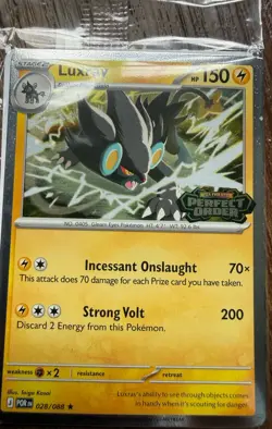 Pokemon Luxray (Perfect Order Stamped) 028/088 Best Buy SEALED Promo - Image 1