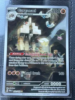 Pokemon TCG Garganacl Paradox Rift Illustration Rare Card 202/182 - Image 1