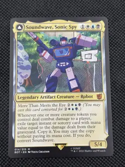 Soundwave, Sonic Spy 14 Normal Universes Beyond: Transformers NM MTG - Image 1