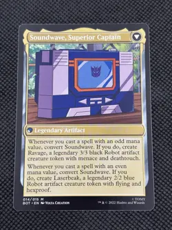 Soundwave, Sonic Spy 14 Normal Universes Beyond: Transformers NM MTG - Image 2