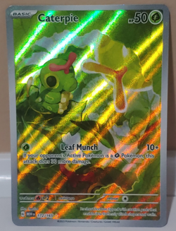 Caterpie Scarlet & Violet 151 Illustration Rare Card 172/165 - Image 1