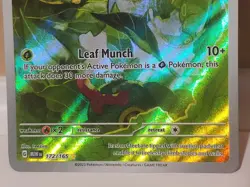 Caterpie Scarlet & Violet 151 Illustration Rare Card 172/165 - Image 2