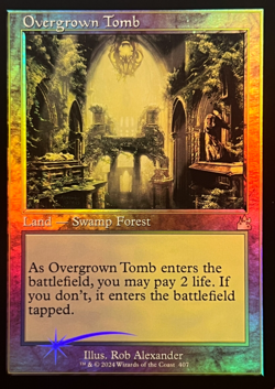 Overgrown tomb (retro frame, foil) - Image 1