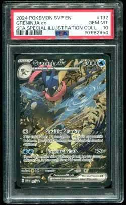 PSA 10 Greninja ex Special Illustration Promo 2024 Pokemon Card #132 - Image 1