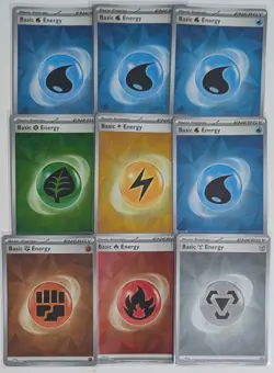 Pokemon TCG Holo Energy Card Bundle (Scarlet & Violet 2024) Mixed Types Lot - Image 1