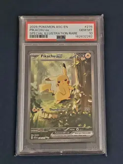 2026 POKEMON ASCENDED HEROES SIR PIKACHU EX PSA 10 + Possible Random IR card/s. - Image 2