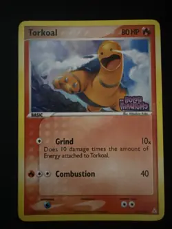 Torkoal 33/110 Reverse Holo Stamped EX Holon Phantoms Pokemon Card - Image 1